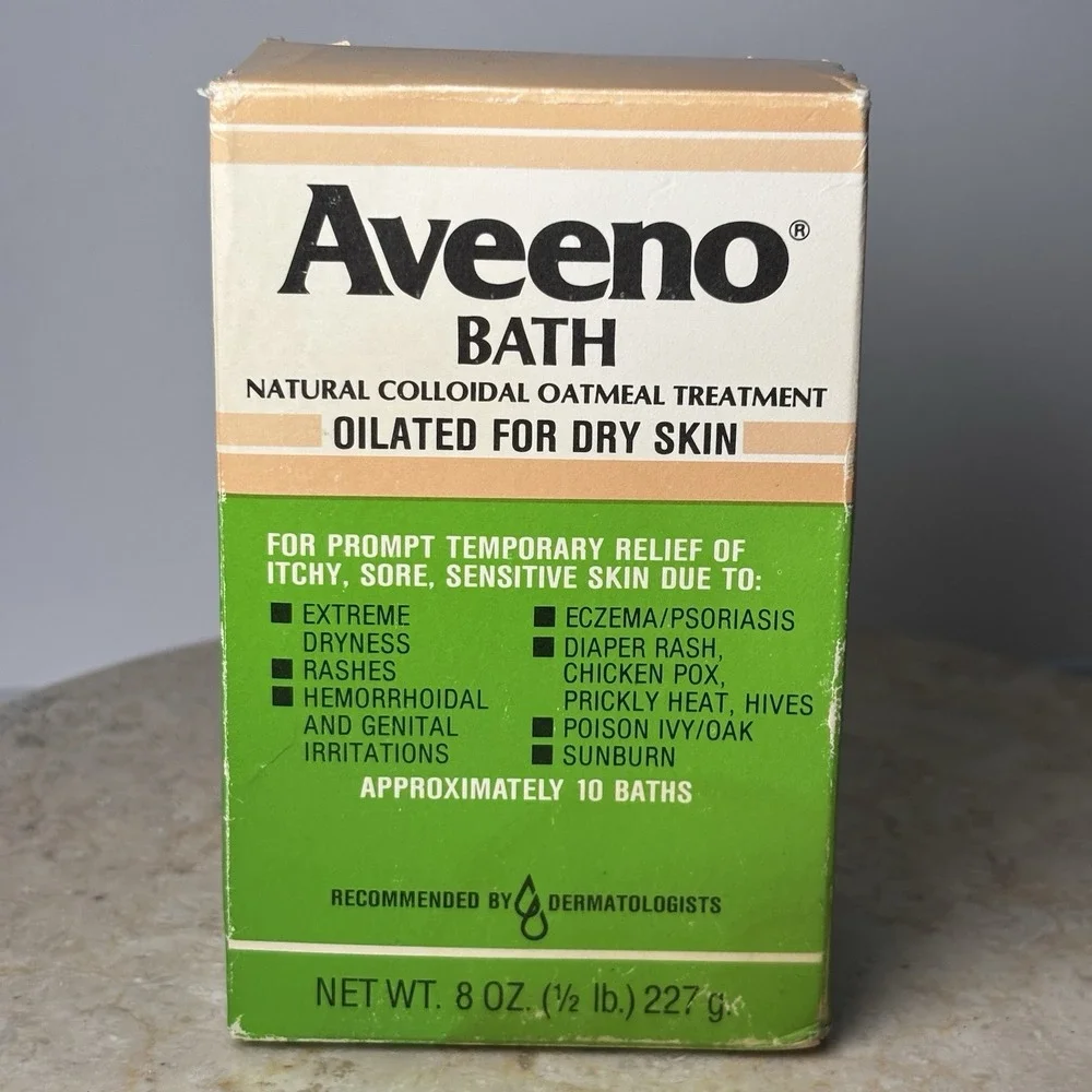 Vintage Aveeno Colloidal Oatmeal Bath For Sensitive Skin‎ 16oz SEALED